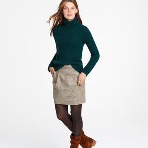 J. Crew Origami Mini Skirt in Houndstooth